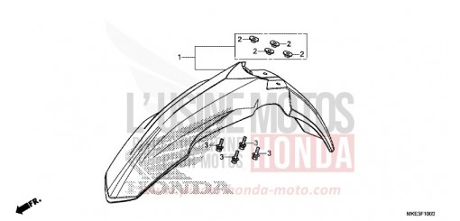 FRONT FENDER CRF450RH de 2017
